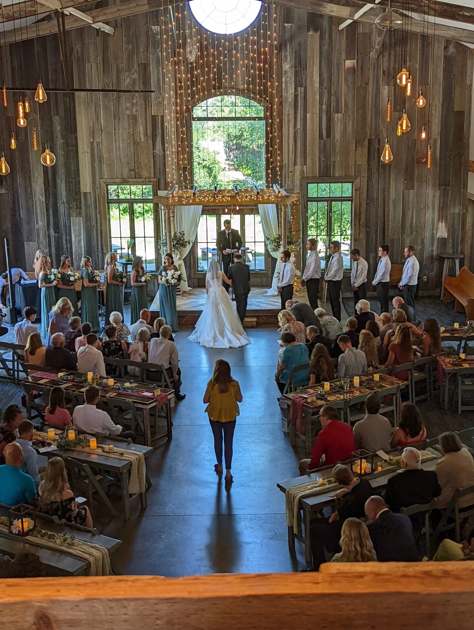 Indoor ceremonies at Barnes' Place