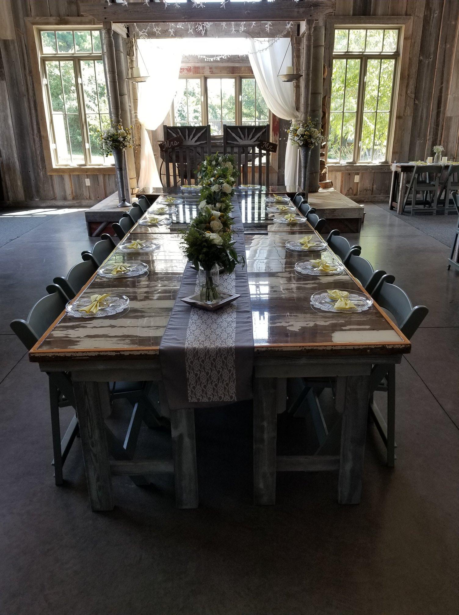 Reception at Barnes' Place